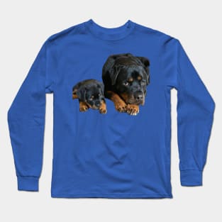 "Loyal Bond: Rottweiler Mothering" Long Sleeve T-Shirt